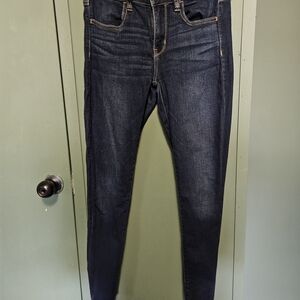 American Eagle Outfitters Blue Skinny Jeans Classic Fit